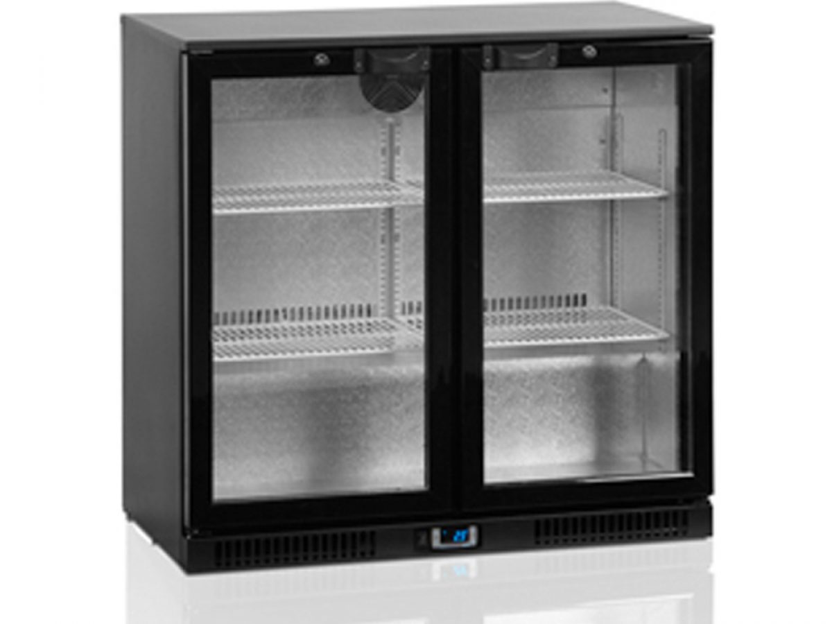 double door fridge undercounter